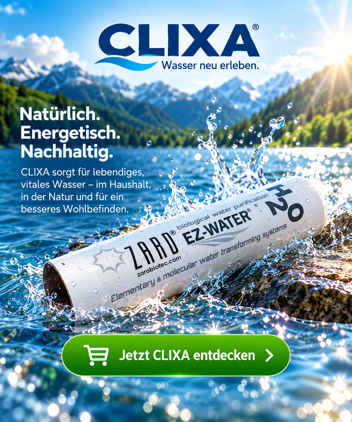 CLIXA Wasser neu erleben – EZ-WATER